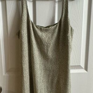 Floral Mini Dress with Matching Scrunchie